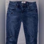 CAbi  Women’s Dusk Destructed Skinny Jeans Distressed Stretchy Denim Dark #3193 Photo 5