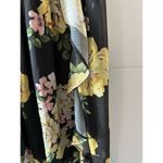 Disney Princess Dress Women's XS Black Floral Fairy Grunge Long Maxi Sheer Photo 2