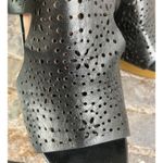 Michael Michael Kors Josephine Size 7.5 Black Leather Wedge/Block Platform Photo 8