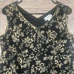 Motherhood Maternity Blouse Womens Size Small Tank Top Tie Back Beaded Floral Photo 1