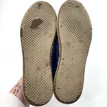 Toms Blue and White Polka Dot Classic Canvas Slip On Flat Shoe Photo 6