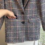 Old Navy Classic Multicolor Houndstooth Tweed Oversized Blazer Jacket size XS Photo 2
