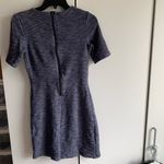 H&M ⭐️ Grey Blue Knit Half Sleeve Bodycon Dress SZ 4 Photo 4