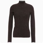 Maje Paris sparkly metallic mock neck sweater Photo 4