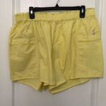 Free People  Movement Running Shorts Yellow Size Large NWT High Waist Activewear‎ Photo 0