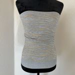 EXPRESS Y2K Metallic Zebra Knit Tube Top Strapless 2000s Clubwear Size Small Photo 1