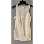 Cinq à Sept  Elson Ivory Mini Dress Size 8 Mesh Yoke Photo 2