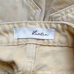 KanCan High Waist Distressed Denim Jean Shorts Mustard Yellow Women’s Size Small Photo 5