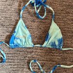 frankie's bikinis Frankie’s Bikinis Blue Tie Dye Bikini Top Photo 1