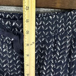 Loft womens jogger pants medium blue geometric print pull on stretch lightweight Photo 3