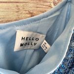 Hello Molly Dress Women’s Size Medium Blue Twilight Dancer Sequin Mini NWT Photo 2