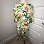 Chico's Chico’s Split Neck Tropical Snakeskin Print Short Sleeve Tunic Dress Size 3/XL Photo 2