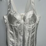 02 Collection White Bridal Bustier Large NWOT Photo 3
