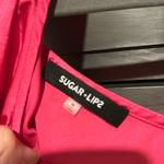 Sugar Lips One Shoulder Pink ‘Silk’ Top Medium  Photo 2