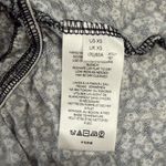 Urban Outfitters  Navy Blue Floral Ruched Crop Top Cap Sleeves Size XS Photo 9