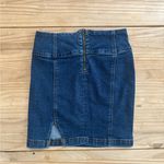 SO  Denim Mini Skirt with front Zipper Photo 1