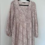 SheIn Brown Cheetah Print Long Sleeve Dress Photo 0