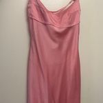 Edikted Pink Silk  Dress Photo 0