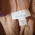 J. Jill Pure Linen Brown Elastic Waist Pants Wide Leg Beach Resortwear XL Petite Size undefined Photo 7