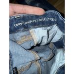 American Eagle  Women's 8 Jeans Blue Curvy Highest Rise Jegging Jeans Distressed Photo 2