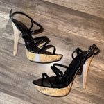 My Delicious Shoes Black Strappy Heels Pumps 9 Photo 4