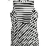 Jack by BB Dakota BB Dakota Asymmetrical Black & White Stripe Dress Photo 0