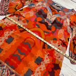 Diane Von Furstenberg  Tabalah Shift Dress Silk Chiffon Orange Red Size Large Photo 4