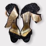 Cape Robbin  Black Faux Fur Sandals Size 9 M Photo 0