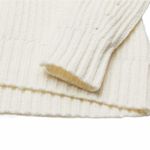Kensie  Sweater‎ Size Small Pointelle Knit Turtleneck Pullover in Vanilla Cozy Photo 3