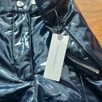 Maeve Anthropologie  Faux Leather Navy Pants Photo 2