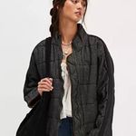 Free People NWT Dolman Quilted Textured Denim Jacket Photo 0