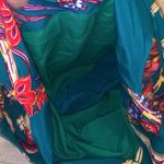 Colorful Floral Hawaiian Vibrant Tote Bag Green Photo 4