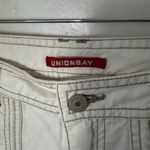 Unionbay Vintage Y2K  Cream Low Rise Baggy Wide Leg Flap Pockets Cargo Pants 7 Photo 2