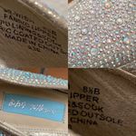 Betsey Johnson Blue WISH Crystals Champagne Platform Wedding Stilettos Size 8.5 Photo 14