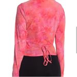 Outdoor Voices Tissue Wrap top in bright pink tie dye. New with tags. Size Large Photo 1
