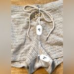 Aerie  by AEO Women’s Size Small Poly/Cotton Blend Gray Striated‎ Lace Up Shorts Photo 6