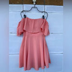Amanda Uprichard  Delilah coral  Off Shoulder Silk Dress medium Photo 1