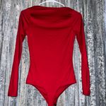 Live in the Moment Long Sleeve Red Bodysuit Photo 1