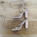 Raye  - Toe Strap Wrap Around Heel Sandals in Nude Photo 2