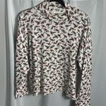 Susan Bristol Vintage Christmas Santa Top Women's L Made in Portugal 100% Cotton Photo 0