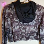 Ohio State Cropped Camo Hoodie Small Black Photo 5