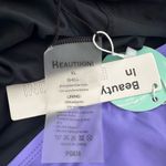 Beautikini Period One Piece Leakproof Swimsuit Racerback Black Purple XL NWT Photo 9