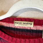 Marsh Landing Vintage Marsh sz S 100% cotton Landing Multicolor Striped Sweater Photo 1
