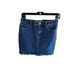 Good American  The Denim Mini Skirt Size W28 Blue Casual Photo 8