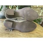 Franco Fortini  Ella Suede Leather Ankle Boots Taupe Fringe Block Heel Size 6 Photo 7