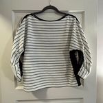 Laundry by Shelli Segal  Black and White Striped Sweater Photo 2