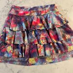 Dona Jo Skirt Size 1 XS/S Skort Abstract Golf Tennis Skirt Ruffles $82 EUC Pink Photo 7