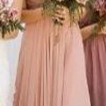 Blush Pink Bridesmaid Dress Size M Photo 3