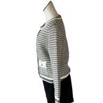 Nanette Lepore NWT  Cardigan Camel / Cream  Cozy  Boucle Tweed Cardigan Jacket S Photo 3