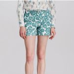 Tory Burch  Gabriel Shorts Viridian Green Captiva sz 10 Photo 3